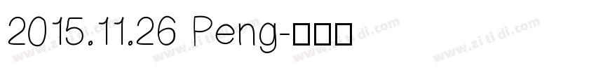 2015.11.26 Peng字体转换